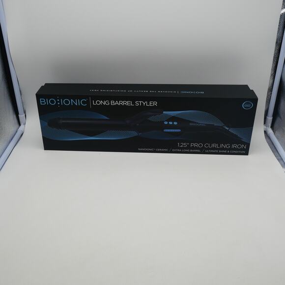 NEW BIO IONIC 1.25 Inch Long Barrel Styler Curling Iron for Various Hair Styles - Picture 4 of 6
